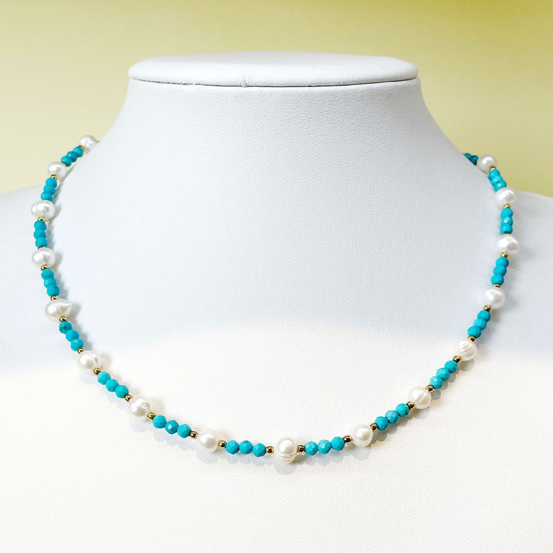 Wholesale Boho Colorful Natural Stone Natural Pearl Necklaces